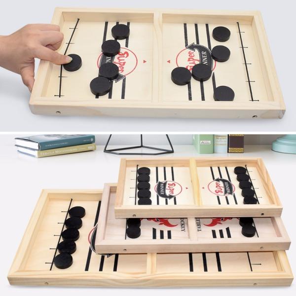 Buy cheap Puck Unisex Wooden Chess Pieces Ages 4 Wooden Sling Hockey from wholesalers