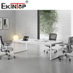 4 6 8 Person Meeting Room Table Office Desk Furniture White Color