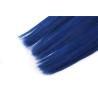 Buy cheap 12-24 Inches Blue Hair With Black Roots Straight Hair Brazilian Virgin Hair Bundls from wholesalers