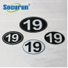Buy cheap Photoluminescent Metal Reflective Mailbox Post Numbers Black from wholesalers