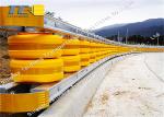 EVA Buckets Rolling Road Traffic Safety Roller Barrier Anti Crash Guardrail