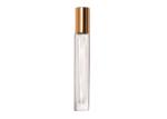 Resist Falling Wood Lid Clear Cosmetic Glass Bottles Square Empty Perfume Vials