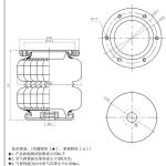 Modified Airbag 22mm Centered Air Hole Suspension Air Springs With Flange Blind