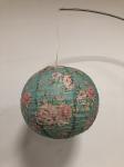 300mm ball shape Paper Kids Bedroom Lampshades With Flower Printed
