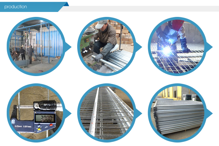 Easily Assembled welded mesh temporary fence for major public
