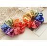 Buy cheap Rainbow tie fabric large scrunchies head accessories Ins style girl hair high elastic band wholesale from wholesalers