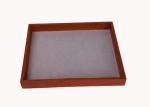 Wooden / Leather Frame Merchandising Display Boxes For Punch , Purse , Wallet