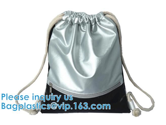 Custom PU Leather Drawstring Bags Leather Pouches with LOGO,Waterproof PU Leather Drawstring Bag, Bagease, Bagplastics