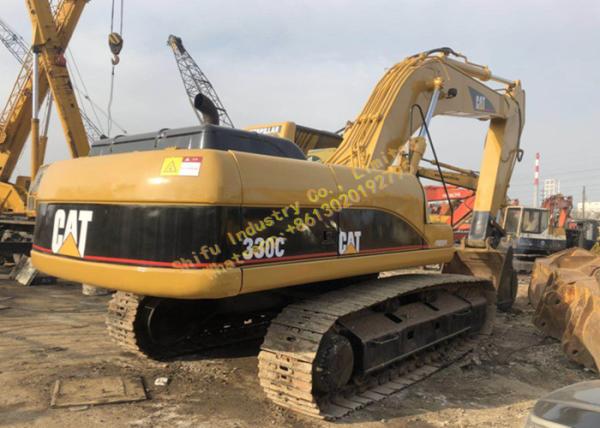 330C Japan Used Heavy Equipment Excavator 5.5km/H Rated Speed For Construction