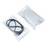 White Transparent Zipper Bag Plastic Packaging Pearl Film Bags with Hang Hole