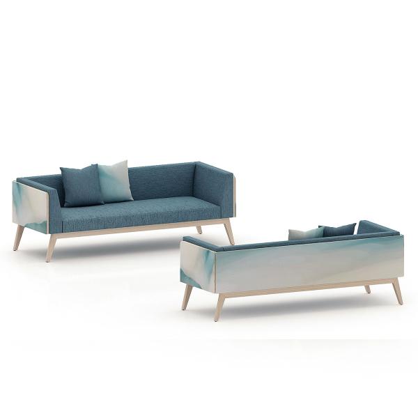 Buy cheap Armrest Fabric Modern Commercial Sofa from wholesalers
