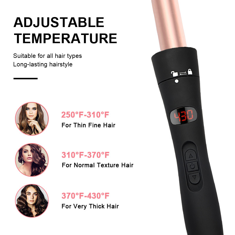 PTC Heater Automatic Lcd Hair Curler 6 Head Changer Iron Ulta Curling Wand