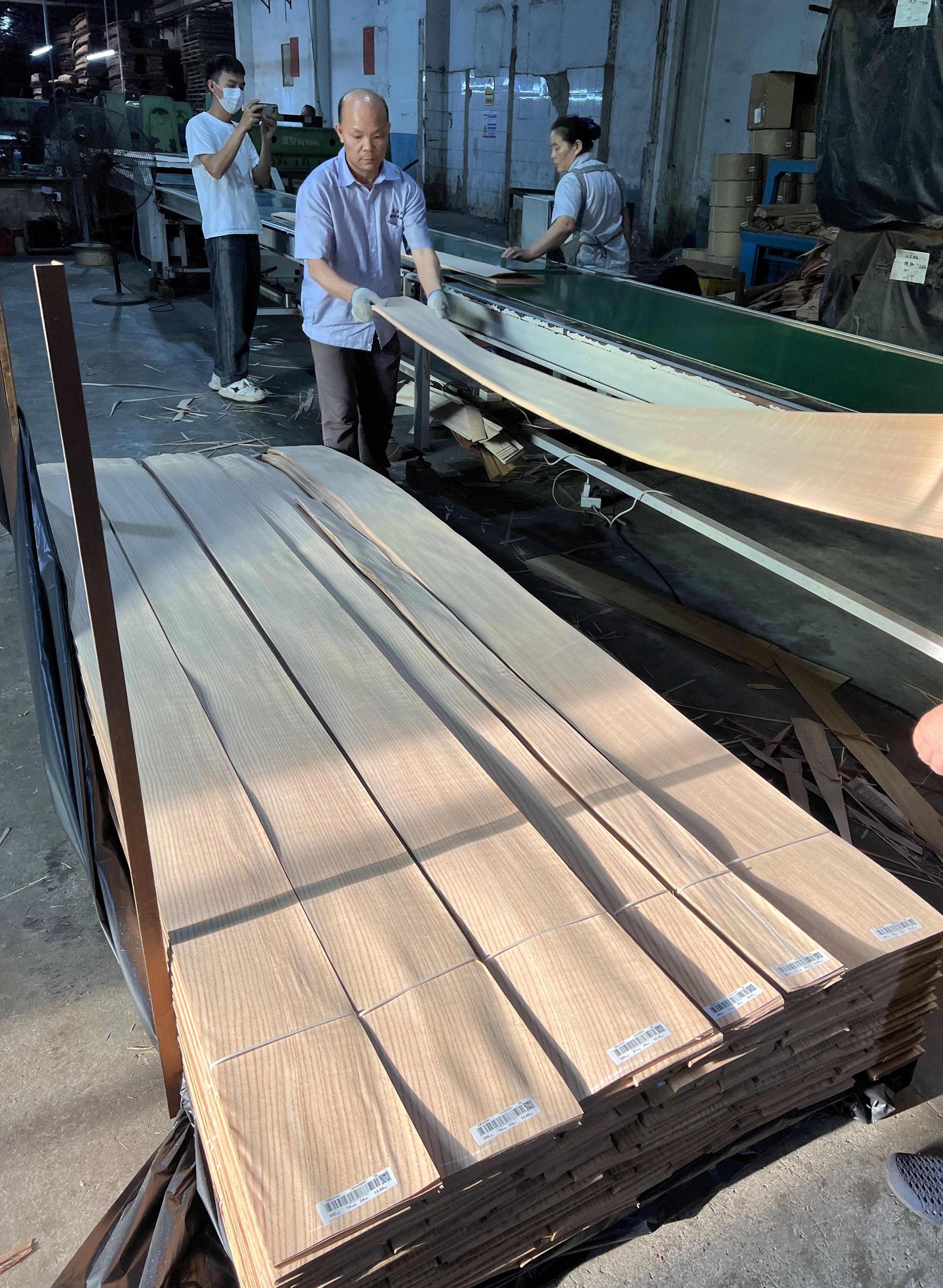 2023 Wholesale Red Oak Wood Veneer 0.45mm Oak Veneer Wood Sheets Natural Oak Veneers