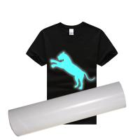 Buy cheap White Htv Glitter Vinyl Rolls Wholesale Glow At Night In The Dark Provide Cut product