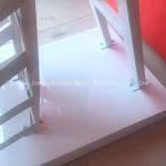 2050mm Height 320*480 mm Sample Display Rack , Glass Display Racks With White
