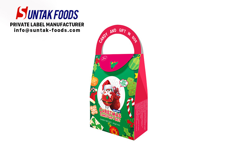 Pink Sugar Free Sour Sweets Candy In Gift Set With Strawberry Flavor