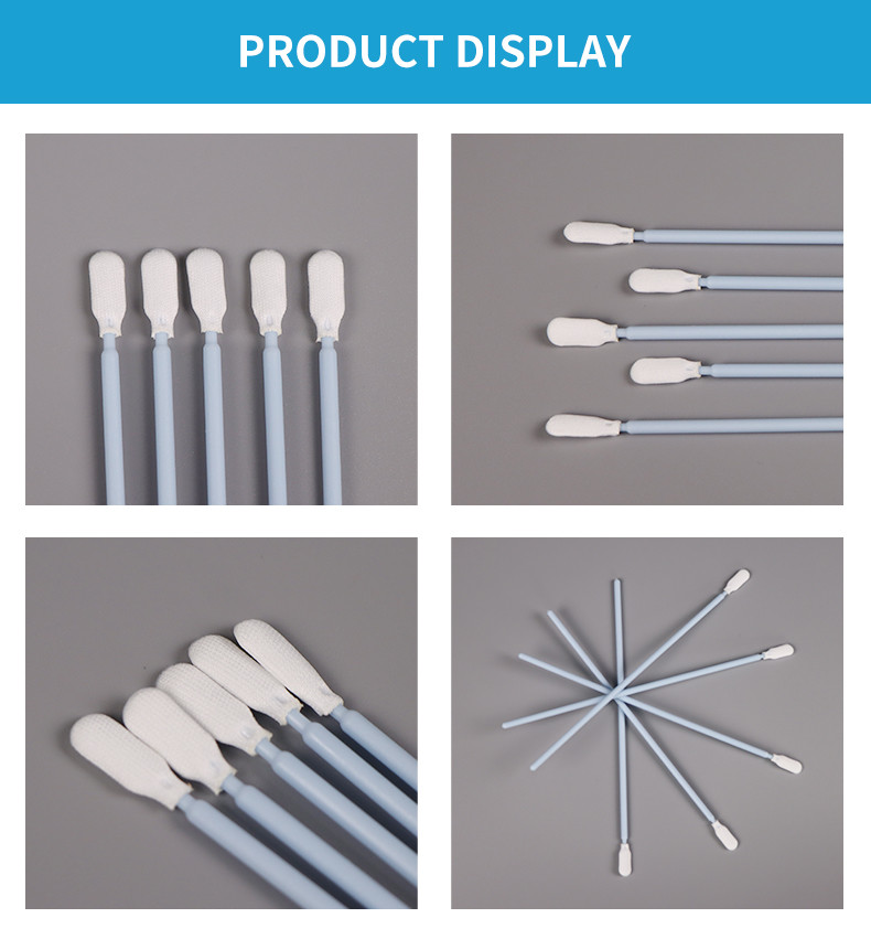 Double Layered Industrial Computer Cleaning Wipes Cleanroom Polyester Swabs For Electronics Printers