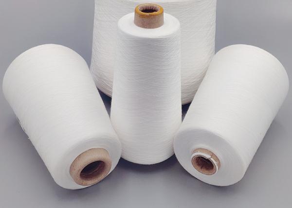 Buy cheap Air Knot Raw White Polyester Sewing Thread 50/2 50/3 No Knots Z Twist from wholesalers