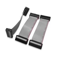 Buy cheap 2.54mm Pitch IDC Cable Assemblies Grey Color Pure Copper Material product