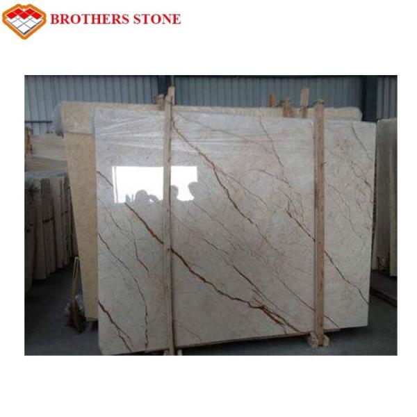 Buy cheap High Polished Sofitel Gold Beige Marble Slab 15mm Thick For Wall Panel Paving Floors from wholesalers