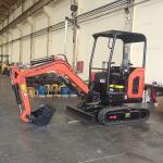 Sunroof Mini Hydraulic Excavator Rubber Tire 3 Tone Digger ISO Certifie