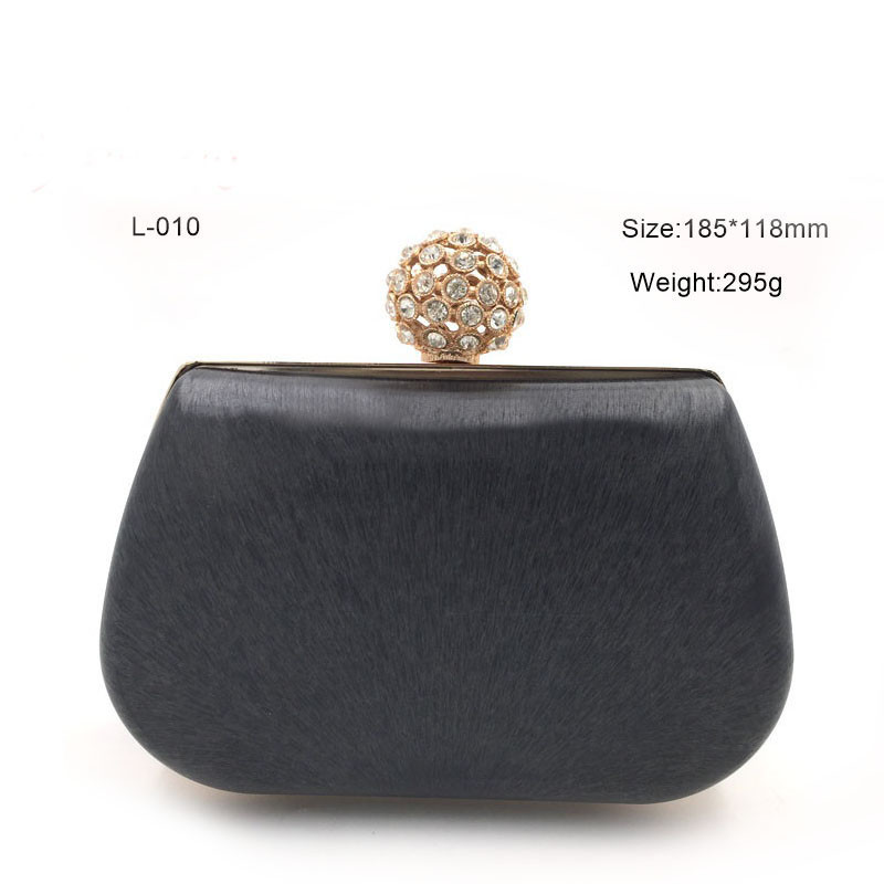 Fine workmanship hardware accessories iron metal box purse frame with gold
