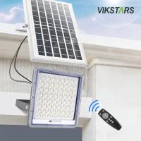 Buy cheap Aluminum Solar Flood Lights 100w 200w 300w 400w For Yard Villages Warehouse IP66 product