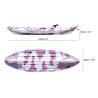 Buy cheap Solo Sea Fishing Recreational Touring Kayak Pink Camo 9' Length With A Deluxed Seat from wholesalers