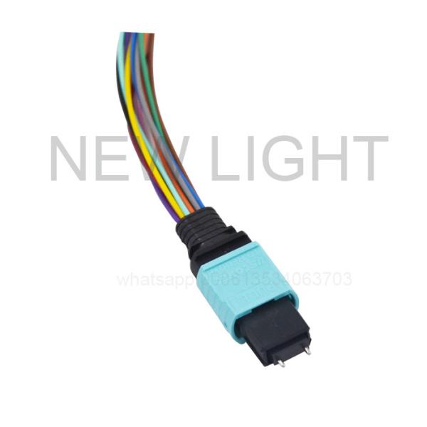 Buy cheap OEM MPO MTP Cable OM3 Straight 10Gb , Multimode 50/125 Fiber Optic Patch Cable from wholesalers