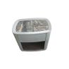 Buy cheap Marble top vinyl upholstery Custom made 1-drawer night stand of 5-star hotel bedroom furniture,bed side table from wholesalers