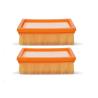 Buy cheap Orange Plastic 2 Inch Deep Pleated Vacuum Cleaner HEPA Filter from wholesalers