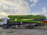 Vibrating Amplitude 2.6mm Second Hand 2013 Zml 56m Concrete Pump Truck Mercedes