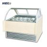 Buy cheap Curved Glass Ice Cream Display Cabinet 390l Countertop Gelato Display Case from wholesalers