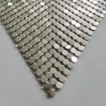 Silver Curtain Metal Mesh Fabric Metal Mesh Curtains For Interior Design
