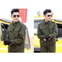Buy cheap Army Green Military Officer Dress Uniforms Comfortable Cuffs With Metal Buttons product