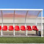 4 Seats Substitute Outdoor Stadium Seating With EN12727 Certificate