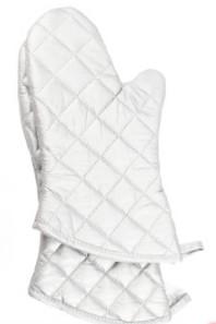 Buy cheap Cooking Silver Oven Mitts Cotton Lining High Temperature Protection from wholesalers