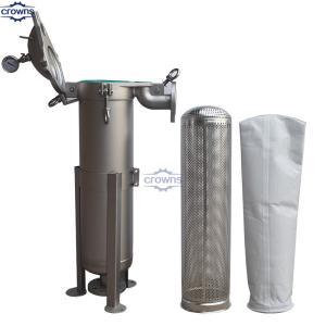China 0.5micron 20inch Stainless Steel SS304/316L Single10inch Sanitary Filter Housing For Drinking Beer Brewing Equipment on sale