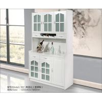 Buy cheap MDF Painted Wine Hutch Cabinet Ample Storage Space With Glass Door product