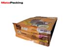 Food Grade Flat Bottom Pet Food Packaging Bags With Zipper / Clear Window