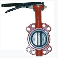 Buy cheap Cast Iron Center Line Wafer Type Butterfly Valve Low Pressure Manual Power product