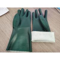 Buy cheap Sandy finished surface 35cm flock cotton lined Dark green waterproof chemcial product