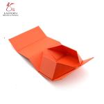 Orange Color 1250gsm Hard Cardboard Gift Boxes With UV Coating