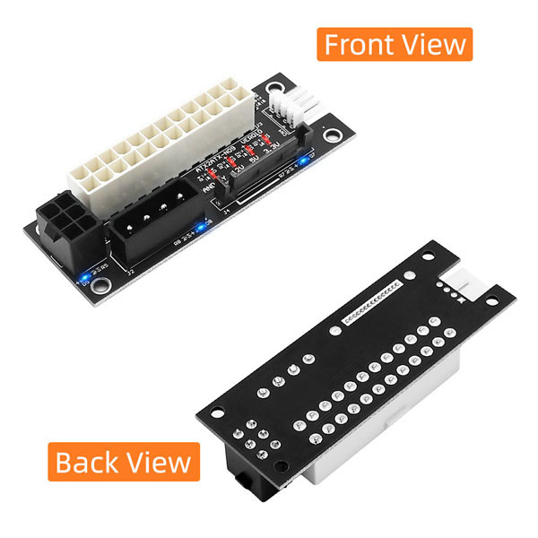 4 In 1 Molex Synchronous Power Board 4 Pin SATA ATX Dual PSU 3mil