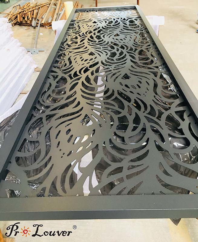 Customized Aluminum Decorative Laser Cut Metal Panels For Hotel Fence