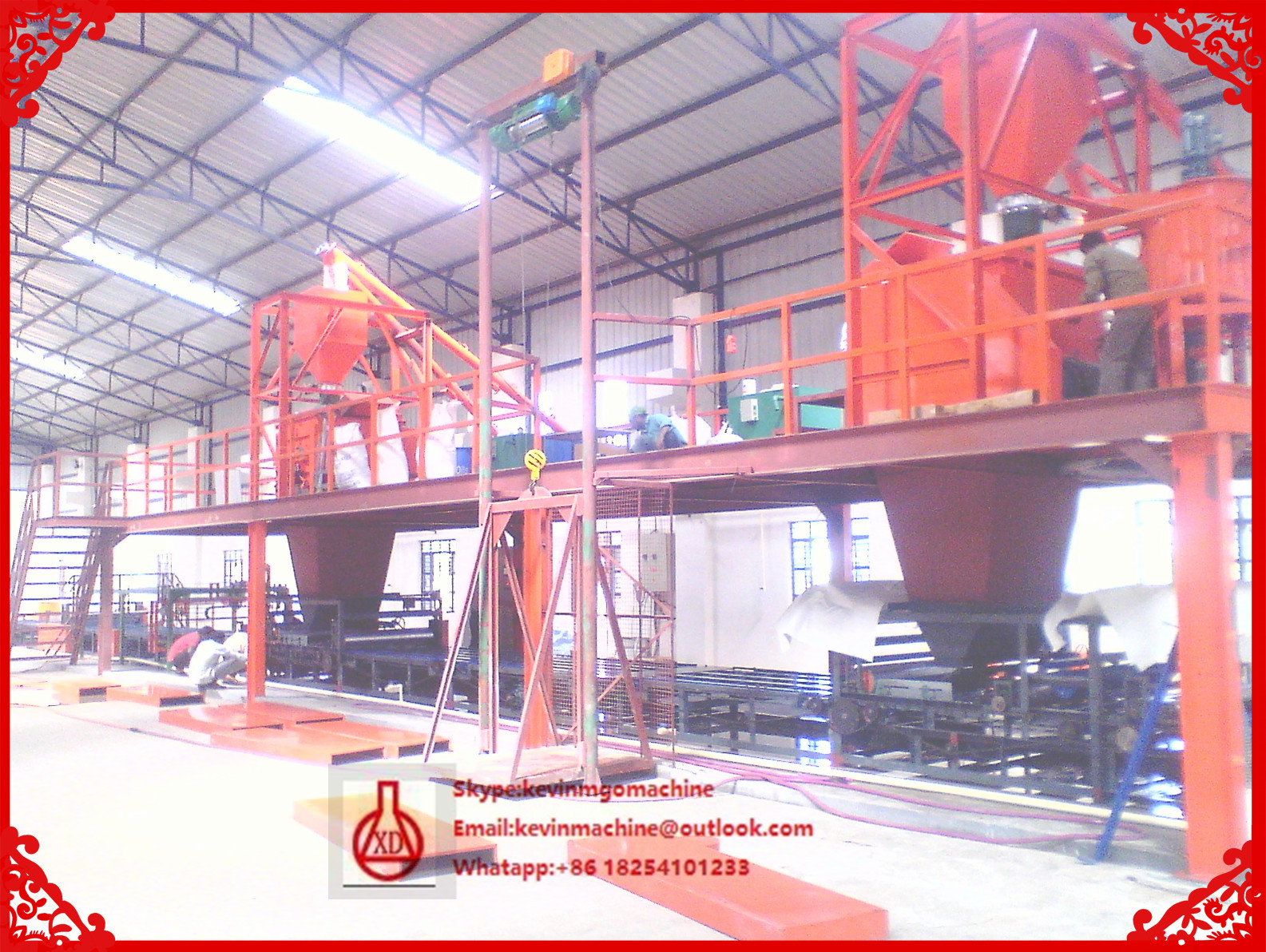 Adjustable Thickness Magnesium Oxide Board Production Line , Roll Former Machine