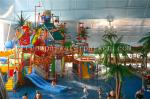 High Speed Water House Aqua Park Equipment / Water Game S Style Spiral Slide