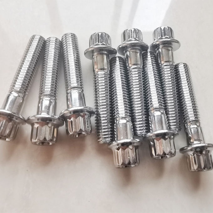 Universal Steel Chrome Plated Split Rim Assembly Bolts M7 x 32mm for Wheels No Design Just Style No Additional Features