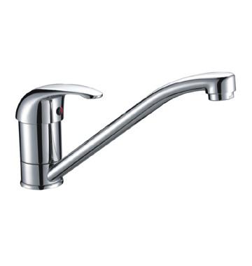 Modern Chrome Kitchen Sink Water Faucet Ceramic / Hot And Cold kitchen Faucets