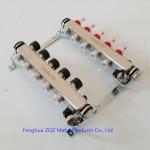 5 Port stainless steel water manifolds for underfloor heating system